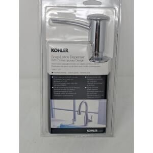 Kohler K-1895-C-CP  Soap or Lotion Dispenser with Contemporary Design